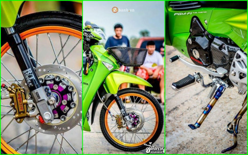 Honda Wave 125i độ kiểng đẹp lạ kì của biker Thailand