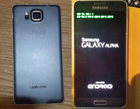 Lộ ảnh Galaxy Alpha khung kim loại, màn hình 4,7 inch