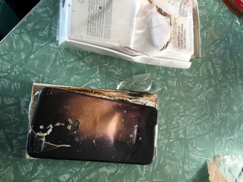 Phát hiện vỏ chiếc Apple iPhone 7 phát nổ