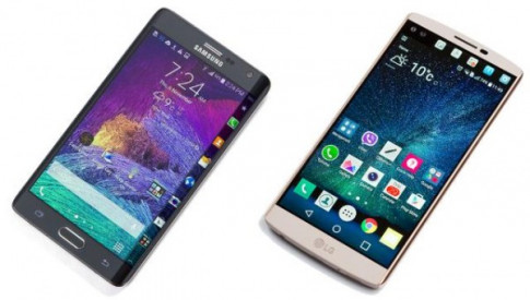 So sánh thú vị về màn hình phụ giữa Galaxy Note Edge với LG V10
