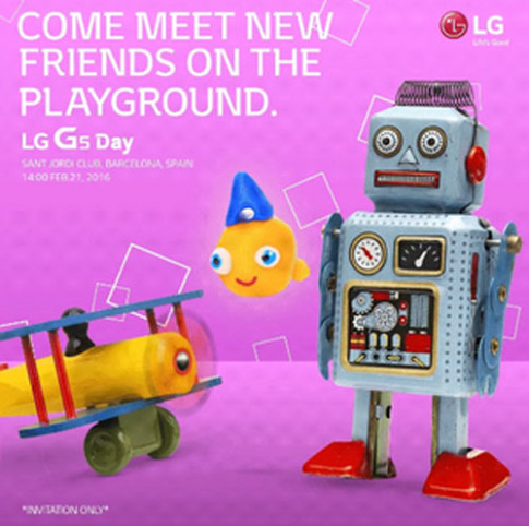 Xác nhận LG G5 sẽ công bố vào ngày 21/02