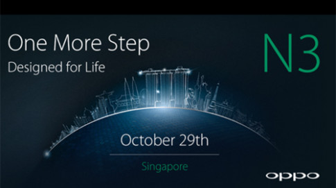 Xác nhận Oppo N3 ra mắt ngày 29 tháng 10