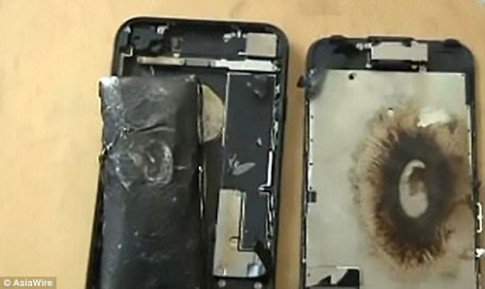 iPhone 7 tiếp tục cháy nổ do pin