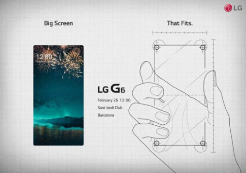 LG gửi thư mời sự kiện ra mắt G6, bán ra trong tháng 3