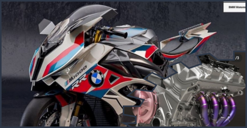 BMW M1000RR Electric Supercharger rò rỉ thiết kế