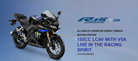 Yamaha R15 V3 2019 ra mắt phiên bản Monster Energy MotoGP Edition