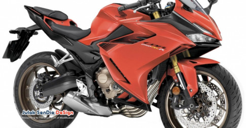 Honda CBR250RR-R 4 xi-lanh thẳng hàng hoàn toàn mới lộ ảnh thiết kế