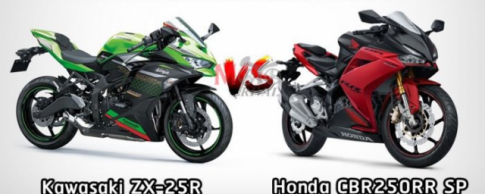 Kawasaki Ninja ZX-25R và Honda CBR250RR SP trên bàn cân thông số