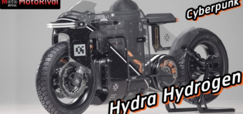 Trình làng khái niệm xe máy Hydra Hydrog phong cách Cyperpunk