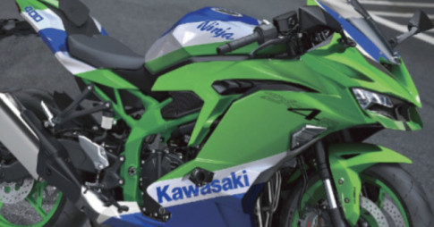 Kawasaki Ninja ZX-4R 4 xi-lanh thẳng hàng tiếp tục lộ ảnh render mới nhất