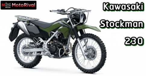 Kawasaki Stockman 230 2023 sở hữu vẻ ngoài kì dị trình làng