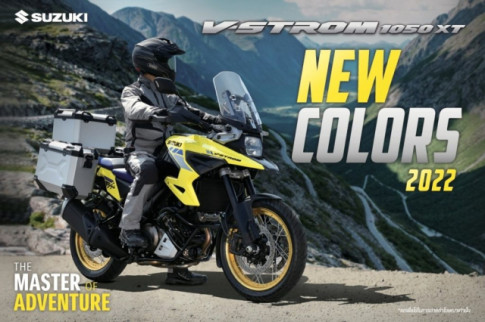 Suzuki V-Strom 1050XT 2022 mới chính thức ra mắt tại Châu Á