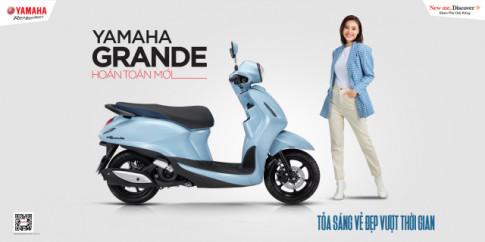 YAMAHA GRANDE 2022 tỏa sáng với chiếc đồng hồ xịn sò bậc nhất giới tay ga