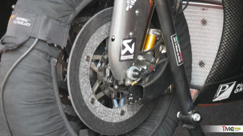 Đĩa Brembo Carbon được nâng cấp lên đường kính 360mm dành cho MotoGP 2022