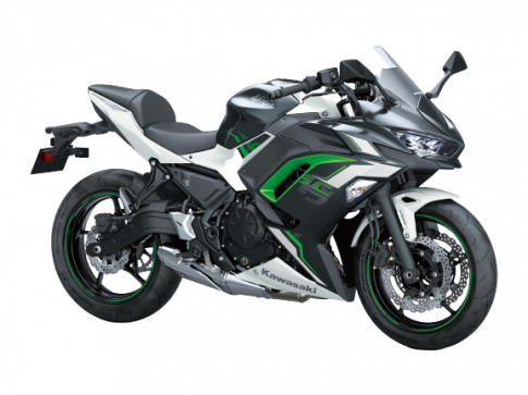 Kawasaki Ninja 650 2022 sở hữu tông màu trắng ngọc trai hoàn toàn mới