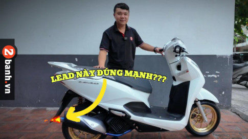 Anh em thường thắc mắc Honda LEAD lên mâm sau 12 inch sẽ trông như thế nào thì xem bản độ này nhé!