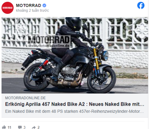 Aprilia Tuono 457 đã sẵn sàng để ra mắt trong năm nay?